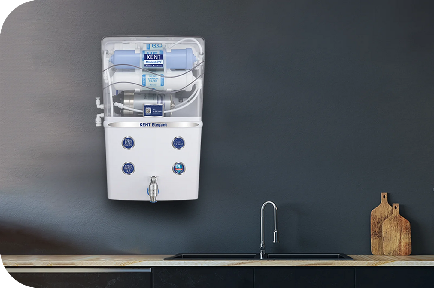 Kent Elegant RO + UV + UF + TDS Water Purifier – 8L