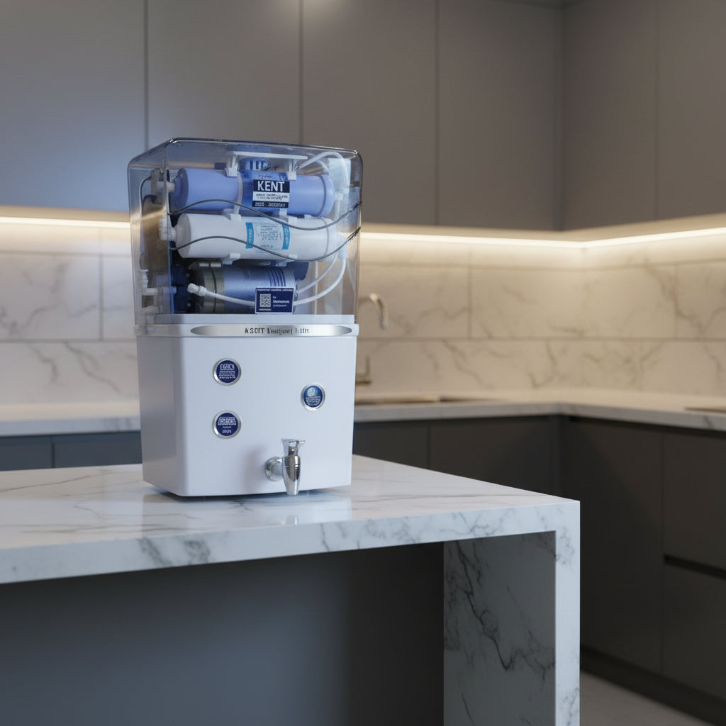Kent Elegant Lite water purifier on a white background