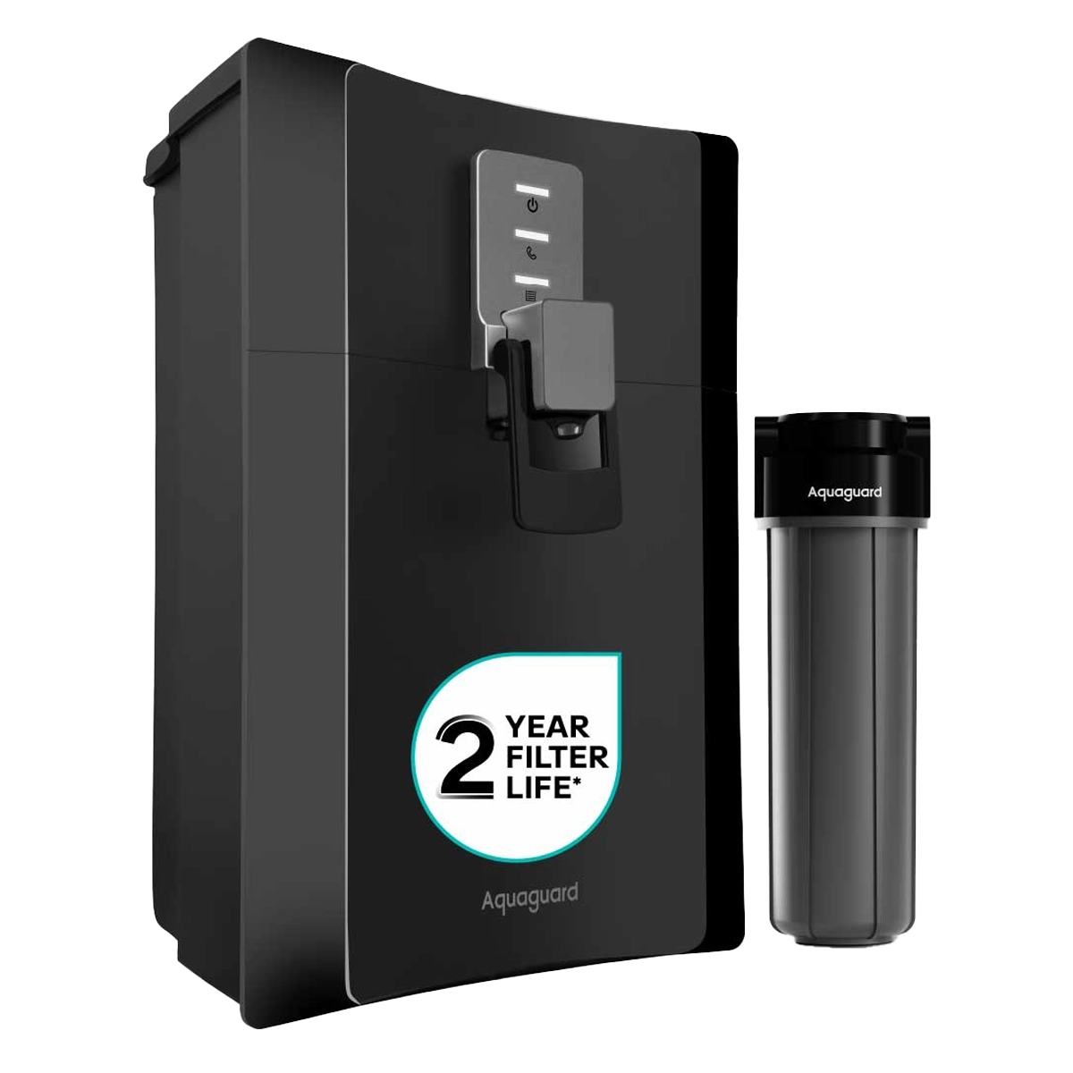 Aquaguard Sure Hydra RO + UV 2X Water Purifier – 2 Year Filter Life | Mega Sediment Filter