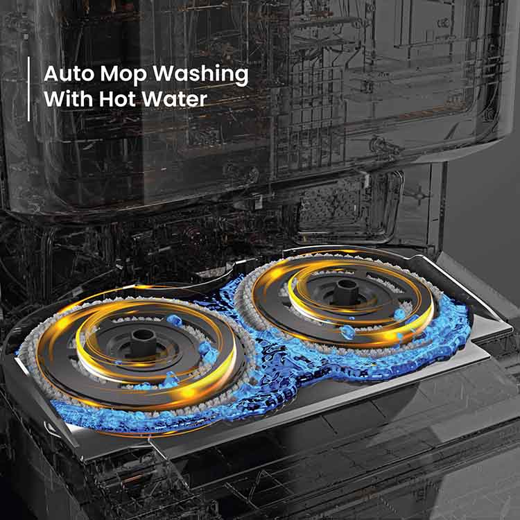 Eureka Forbes SmartClean Robotic Vacuum Cleaner with Fully Automatic Cleaning Station – AI LiDAR Navigation & Auto Mop Wash