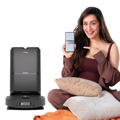 Eureka Forbes SmartClean Robotic Vacuum Cleaner with Fully Automatic Cleaning Station – AI LiDAR Navigation & Auto Mop Wash