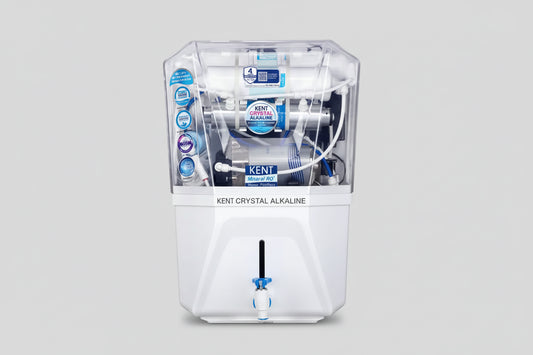 Kent Crystal Alkaline water purifier on a white background