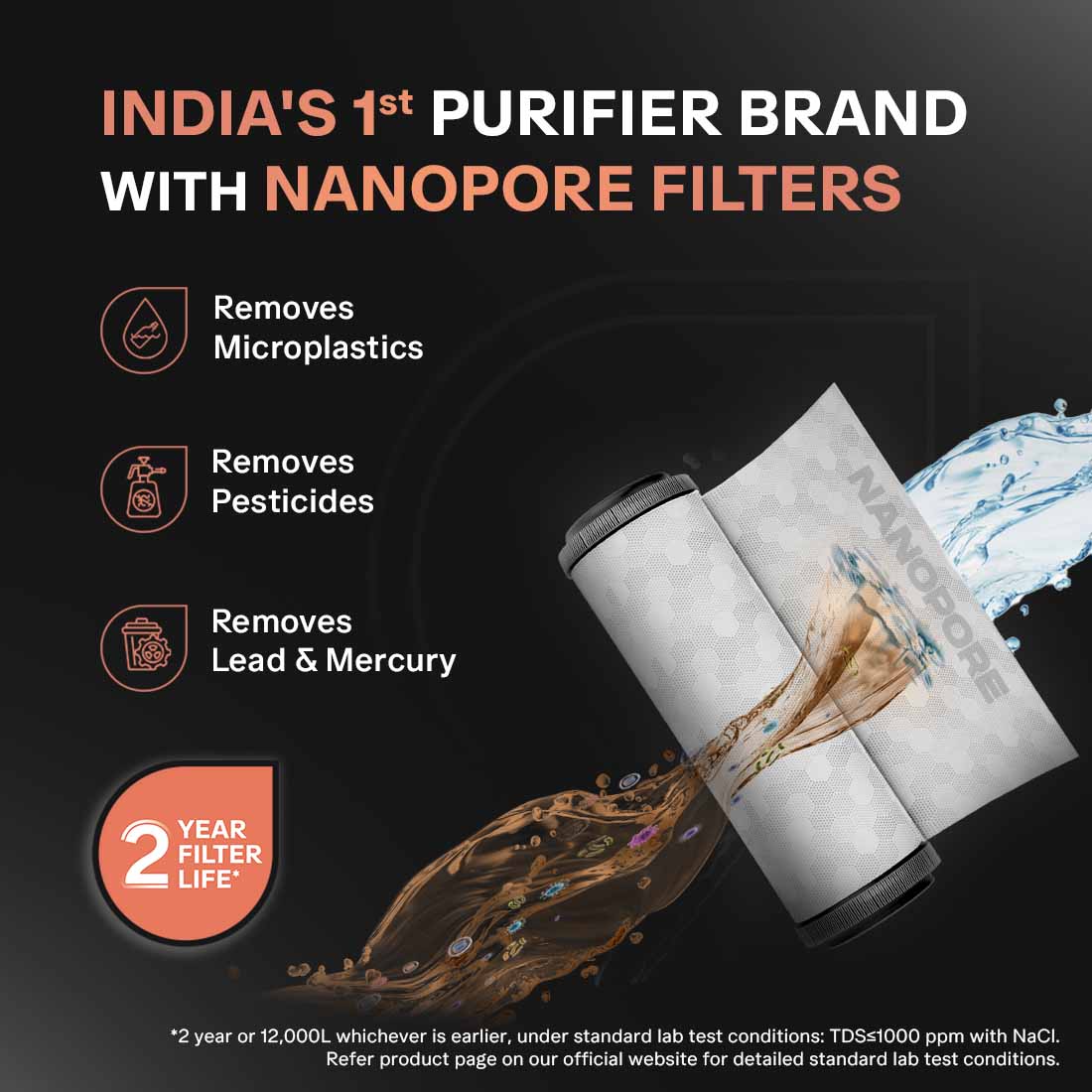 Aquaguard Aspire Blaze 2X RO + UV Stainless Steel Water Purifier – 6 L
