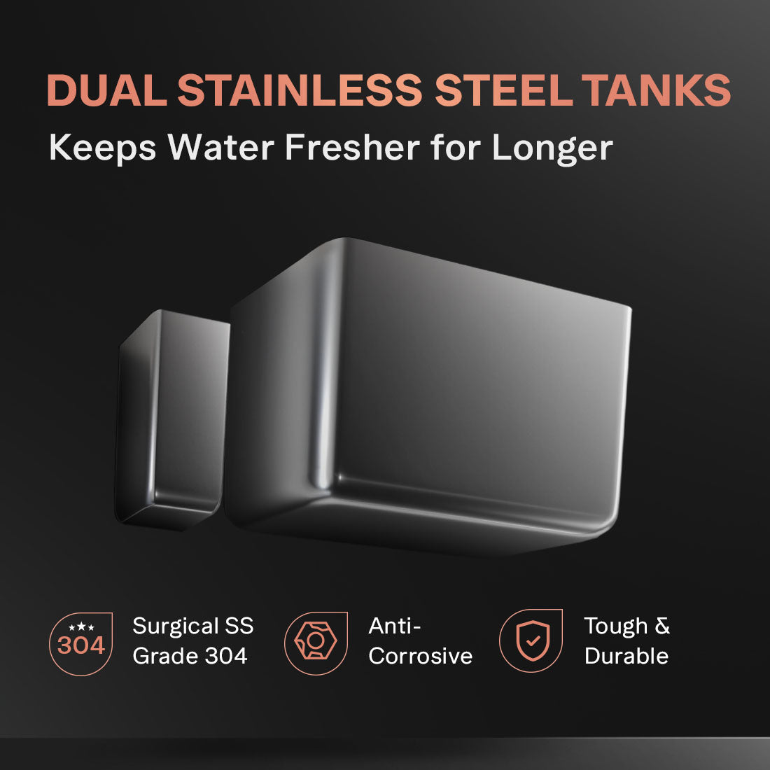Aquaguard Aspire Blaze 2X RO + UV Stainless Steel Water Purifier – 6 L