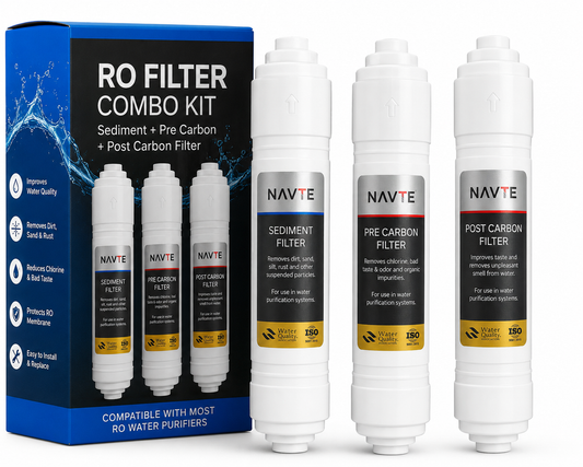 RO Filter Combo Kit for Water Purifiers – Sediment + Pre Carbon + Post Carbon Filters