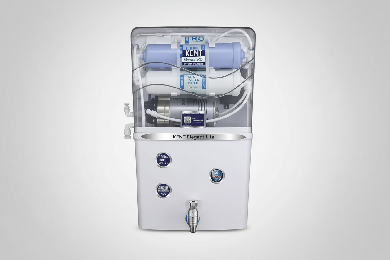 Kent Elegant Lite water purifier on a white background